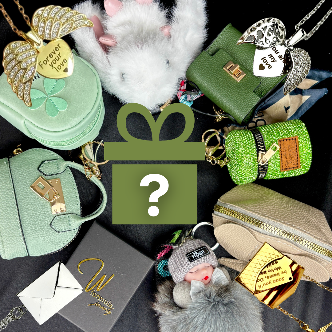 Lucky Color Treasure Box | Custom Engraved Necklace & Gift Set | Surprise Color Box for Her