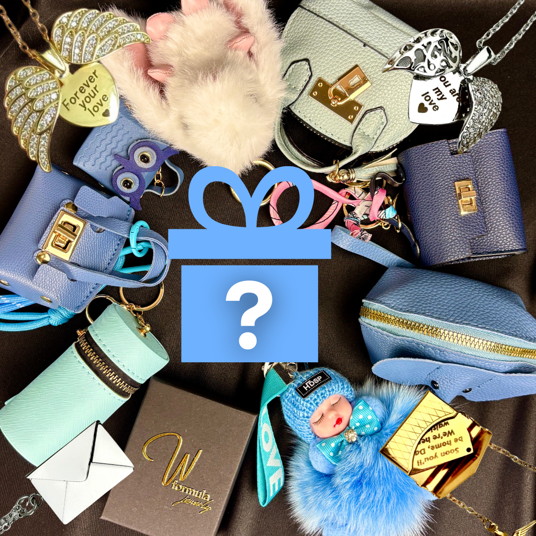 Lucky Color Treasure Box | Custom Engraved Necklace & Gift Set | Surprise Color Box for Her