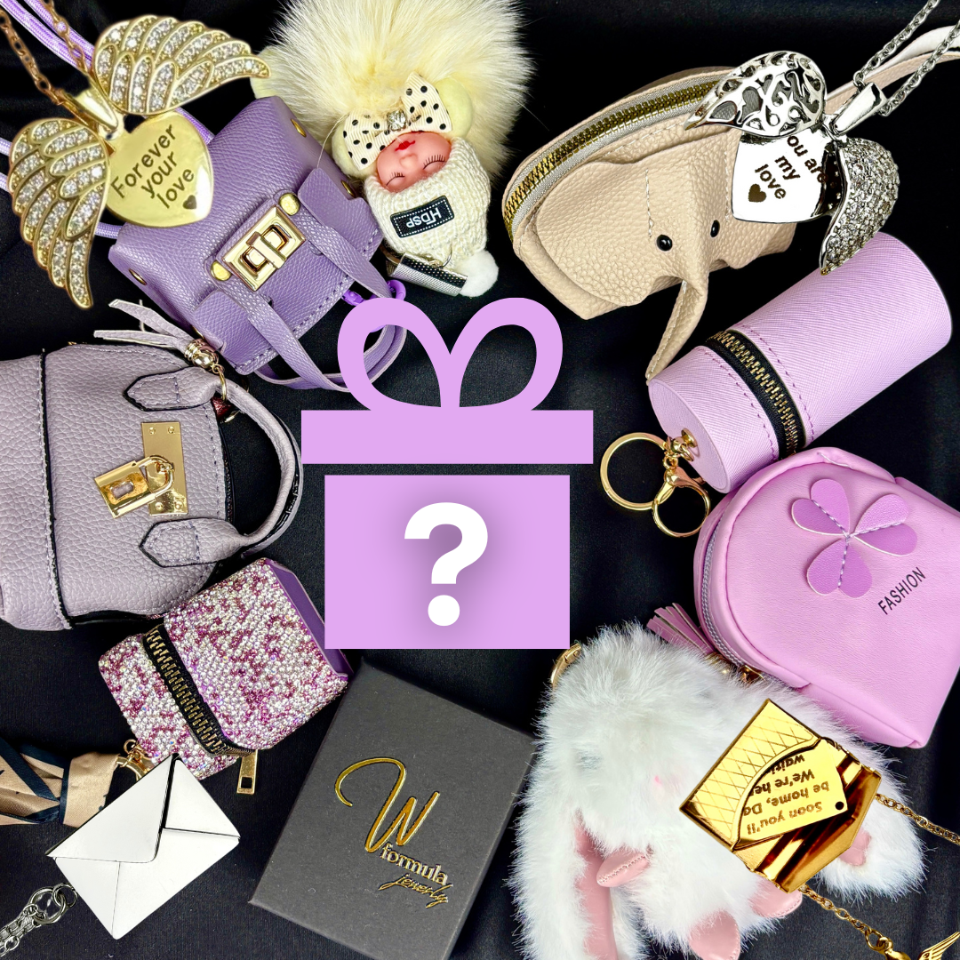 Lucky Color Treasure Box | Custom Engraved Necklace & Gift Set | Surprise Color Box for Her