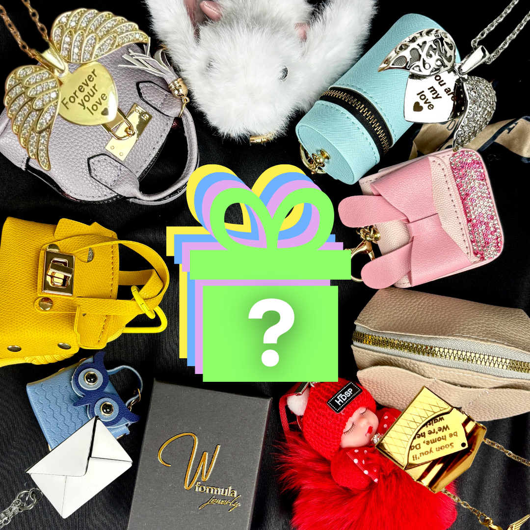 Lucky Color Treasure Box | Custom Engraved Necklace & Gift Set | Surprise Color Box for Her