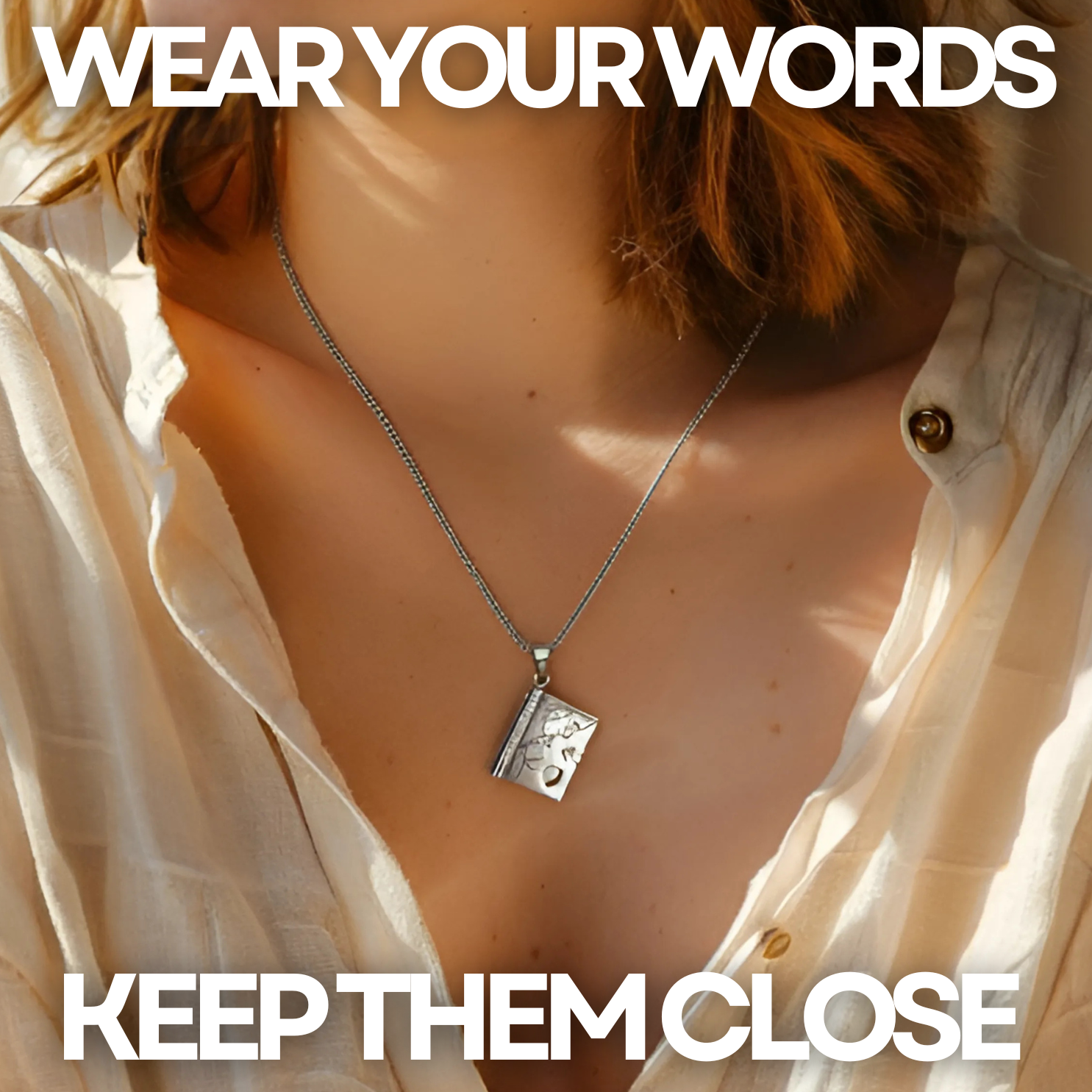Books necklace